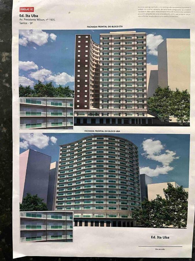 Pé na Areia em Santos! Que Vista!!! Appartamento Santos  Esterno foto